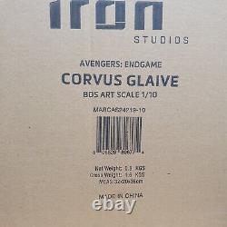 Iron Studios Avengers Endgame Corvus Glaive 1/10 Scale Figure Statue Black Order