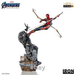 Iron Studios Avengers Endgame Iron Spider Man Vs Outrider 1/10 Statue US SHIP