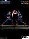 Iron Studios Marvel Avengers Endgame Captain America 2012 Vs 2023 Statue Set New