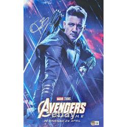 Jeremy Renner Signed Avengers Endgame Mini-Poster #1 (11x17)