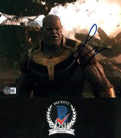 Josh Brolin Signed Thanos 8x10 Photo Marvel Endgame Infinity War Beckett Bas Coa