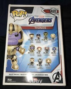 Josh Brolin signed Thanos funko pop Avengers End Game poster Target 460 giant