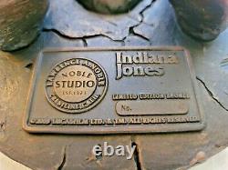 LUCASFILM FAUX BRONZE INDIANA JONES STATUE Sculpture FIGURE BUST NO #AP DISNEY