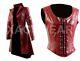 Ladies Scarlet Witch Avengers Endgame Classic Cosplay Real Leather Trench Coat