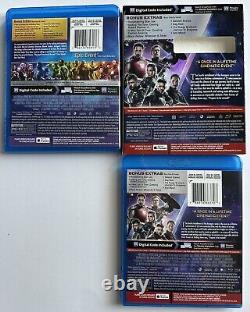 Lot Of 20 Marvel Blu-ray Avengers Captain America Game Guardians Of The Galaxy