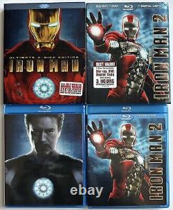 Lot Of 20 Marvel Blu-ray Avengers Captain America Game Guardians Of The Galaxy