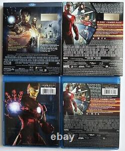 Lot Of 20 Marvel Blu-ray Avengers Captain America Game Guardians Of The Galaxy