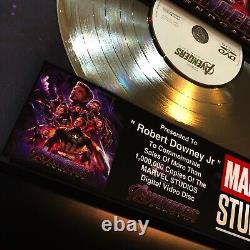 MARVEL AVENGERS END GAME DVD Movie Award Vinyl LP Record MTV ROBERT DOWNEY JR