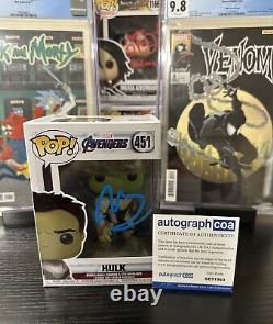 Mark Ruffalo Signed Autograph Funko Pop! ACOA Hulk Avengers Endgame Marvel