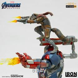 Marvel Avengers Endgame Iron Patriot & Rocket 1/10 statue Iron Studios Sideshow