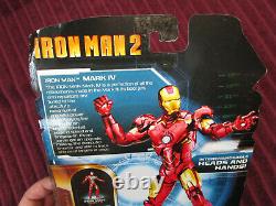 Marvel Legend Movie Series Lot 6 UNMASKED TONY STARK IRON MAN 2 MARK IV ARMOR 4