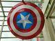 Marvel Red Captain America Shield Metal Prop Replica Cosplay Avengers Endgame