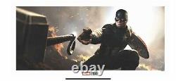 Marvel avengers Movie endgame ltd edition fine art Captain America W Hammer New