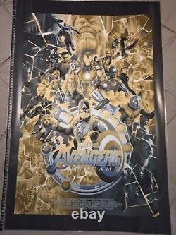 Matt Taylor, AVENGERS ENDGAME, Mondo, Signed AP, Alternative Movie Poster