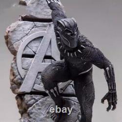 Movie AvengersEndgame Black Panther Art Statue Action Figures Collection Model