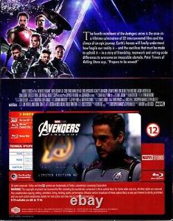 NEW Avengers Endgame 3D XL Lenticular SteelBook Blu-ray 2019 FilmArena FAC #151