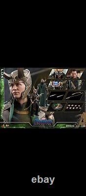 New Hot Toys 12 Marvel Avengers Endgame Loki Tom Hiddleston Fig 1/6 In Stock