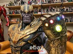 Queen Studios QS 1/1 Avengers Endgame Thanos Bust Painted Statue In Stock