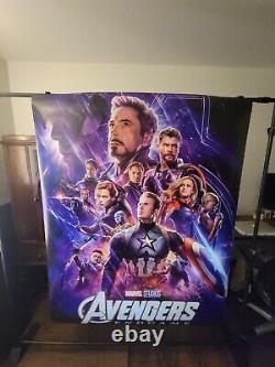 RARE Avengers Endgame 4x6 foot Bus Shelter Official Movie Poster