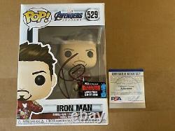Robert Downey Jr. Signed Iron Man Funko Avengers Endgame Gauntlet PSA COA PROOF