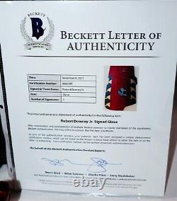 Robert Downey Jr Signed Marvel Legends Iron Man Avengers Gauntlet Beckett PSA