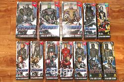 The Avengers TITAN Hero Series Endgame + Black Panther Lot of 12 Figures USED