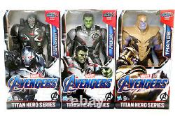 The Avengers TITAN Hero Series Endgame + Black Panther Lot of 12 Figures USED