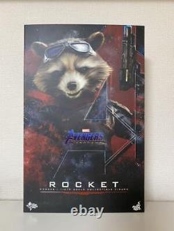 Used Movie Masterpiece Avengers Endgame 1/6 Action Figure Rocket Hot Toys