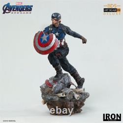 1/10 Iron Studios Avengers Endgame Captain America Deluxe BDS Art Statue Model	 
<br/> 		<br/>
 Traduction en français: 	 <br/>	1/10 Iron Studios Avengers Endgame Capitaine America Deluxe BDS Art Statue Modèle