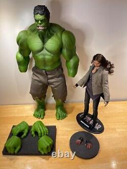2 Figure Lot 16 Avengers Personnalisés Énorme 16.5 Hulk & Scarlet Witch Wanda Stand