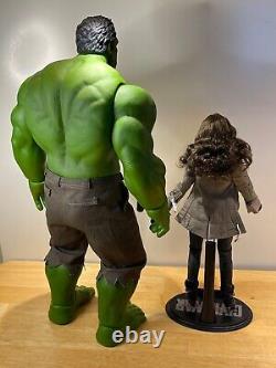 2 Figure Lot 16 Avengers Personnalisés Énorme 16.5 Hulk & Scarlet Witch Wanda Stand