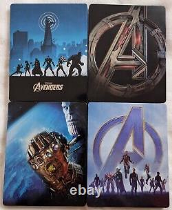 4 Films des Avengers en Steelbook Voir la Description pour les Détails