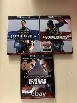 4k blu ray marvel lot. 21 films. Pas de codes numériques.