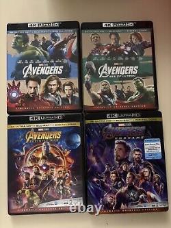 4k blu ray marvel lot. 21 films. Pas de codes numériques.