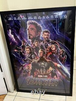 AFFICHE DE FILM THÉÂTRE ORIGINALE AVENGERS ENDGAME 27x40 AVEC CERTIFICAT D'AUTHENTICITÉ (SANS CADRE)