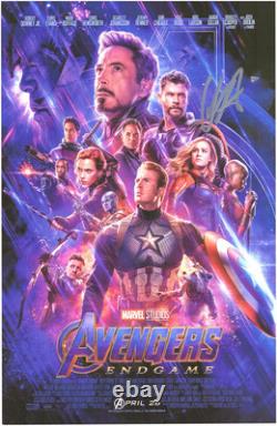 Affiche de film 11 x 17 signée par Chris Hemsworth Avengers: Endgame