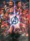 Affiche De Film Marvel Avengers Infinity War 24x36 Signée Par Le Casting Avec Certificat D'authenticité, Rare Endgame