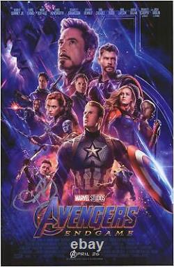 Affiche de film signée de Jeremy Renner Avengers Endgame 11 x 17