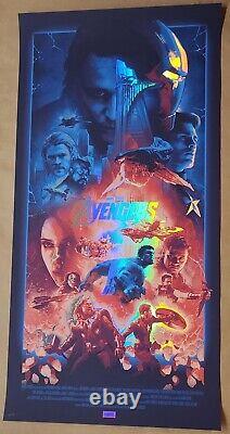 Affiche originale du film Avengers en feuille arc-en-ciel de John Guydo, La Guerre de l'Infini Ultron de Endgame