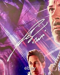 Affiche signée par Josh Brolin avec citation de Thanos et certificat d'authenticité de Beckett - Photo Avengers Endgame