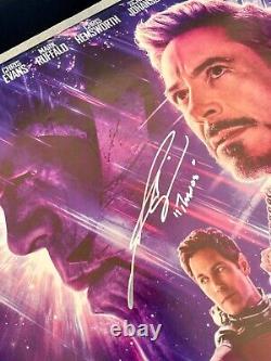 Affiche signée par Josh Brolin avec citation de Thanos et certificat d'authenticité de Beckett - Photo Avengers Endgame