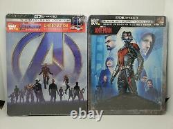 Ant-man 4k + Avengers Endgame 4k (2× Mcu Steelbooks 4k+blu-ray+version Numérique)