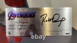 Autographié Marvel Taurus Studio Avengers Endgame 11 Iron Man Gauntlet Le Rdj