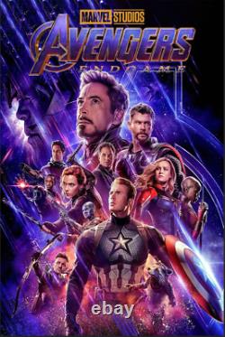 Avengers : Endgame (2019) Affiche 24x36 Marvel Épique, Affiche Blockbuster de Superhéros