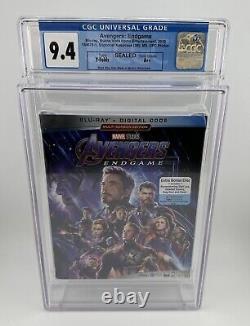 Avengers : Endgame (2019) Blu-ray Nouveau scellé avec couverture cartonnée notée CGC 9.4 A++