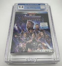 Avengers : Endgame (2019) Blu-ray Nouveau scellé avec couverture cartonnée notée CGC 9.4 A++