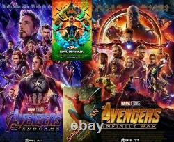 Avengers Endgame 27x40 Affiche 5lot Théâtre Original Spider-man Infinity War Thor