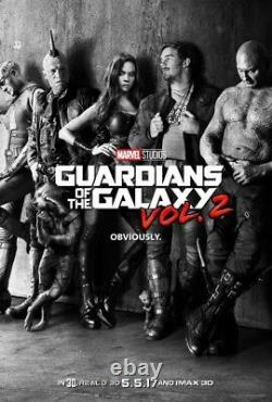 Avengers Endgame 27x40 Affiche De Théâtre Ds Originale Guardians Galaxy Gunn Marvel+3