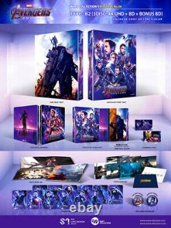 Avengers Endgame 4k Uhd + Blu-ray Steelbook Full Slip Case Edition / Weet