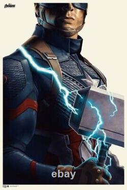Avengers Endgame Captain America Poster Imprimer Phantom City Creative Mondo In Hnd